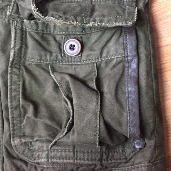 abercrombie kids Basin Mountain Green Winter Coat with Fur Hood Size S - Picture 8 of 9